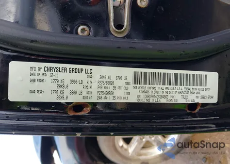 2012 Ram 1500 Sport из США, поврежденный, VIN 1C6RD7HT4CS184863